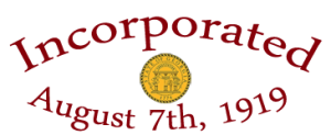 Incorporated August 7th, 1919 Seal